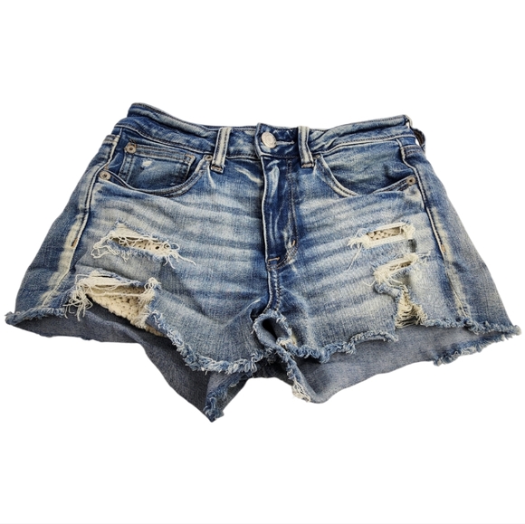 American Eagle Outfitters Pants - ❤️AMERICAN EAGLE OUTFITTERS NEXT LEVEL STRETCH X HI-RISE SHORTIE SHORTS SIZE 6 ❤